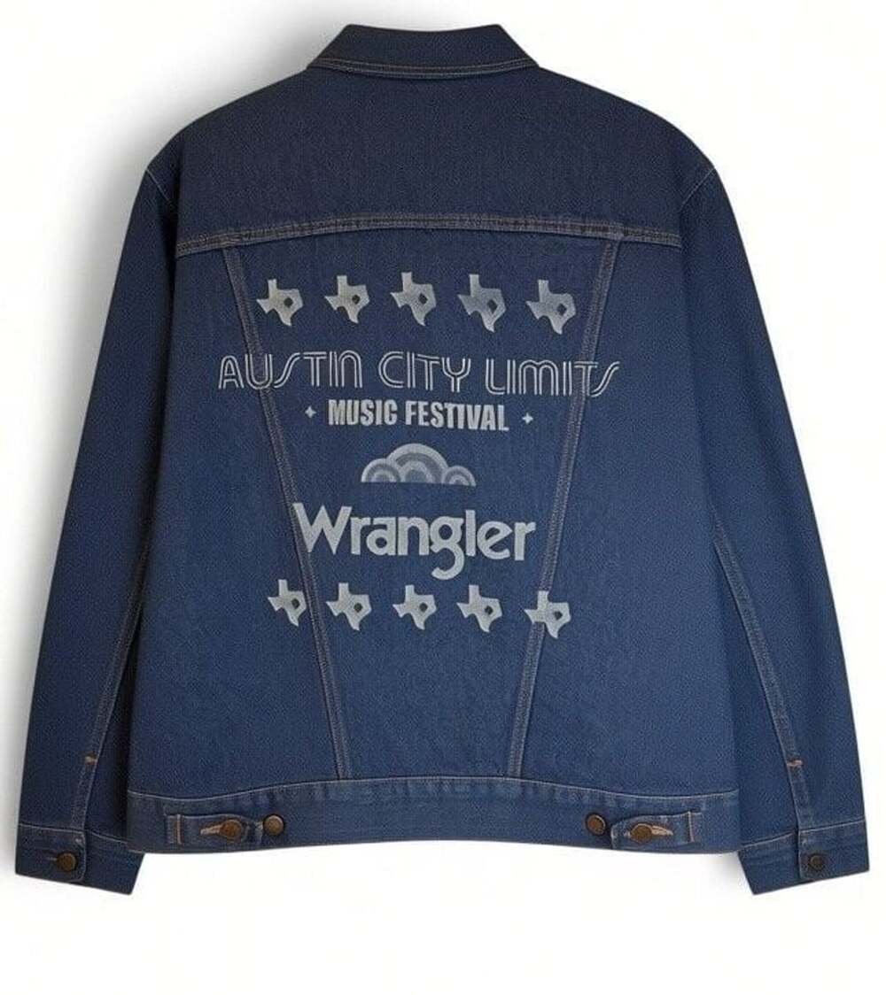 Wrangler Austin City Limits Trucker Jacket Size M Blue